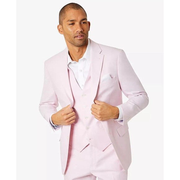 Tommy Hilfiger Other - $360 NEW TOMMY HILFIGER Mens 42L Light Pink Cotton Blazer Sport Coat Suit Jacket